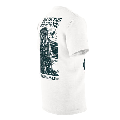 "1 Thessalonians 4:11 (KJV)", Wearable Art Unisex T-shirt (Norse Ink)