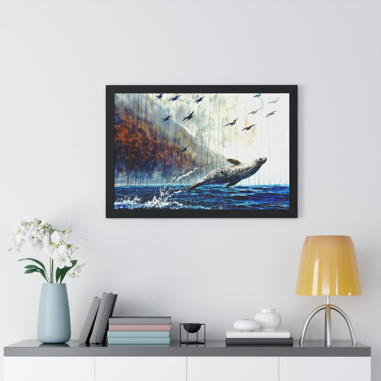 "Flying Free", Framed Paper Poster