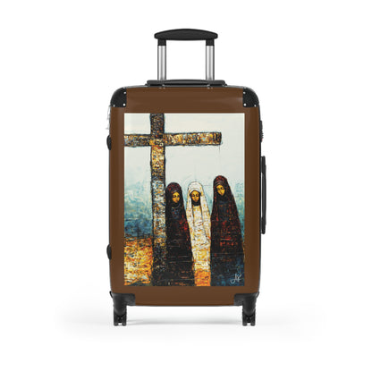 "At-the-Foot of the Cross - John 19:25", Suitcases (Dark Brown)