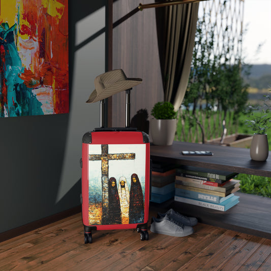"At-the-Foot of the Cross - John 19:25", Suitcases (Dark Red)