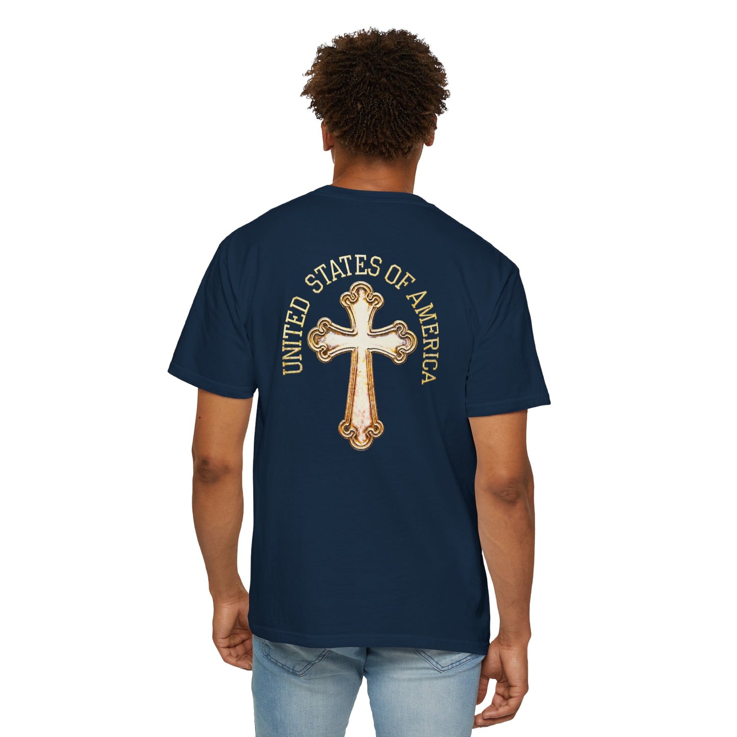"USA Gold Cross", Unisex T-shirt