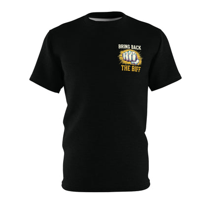 "Bring Back The Biff", Unisex T-shirt (Peatshadow Black)