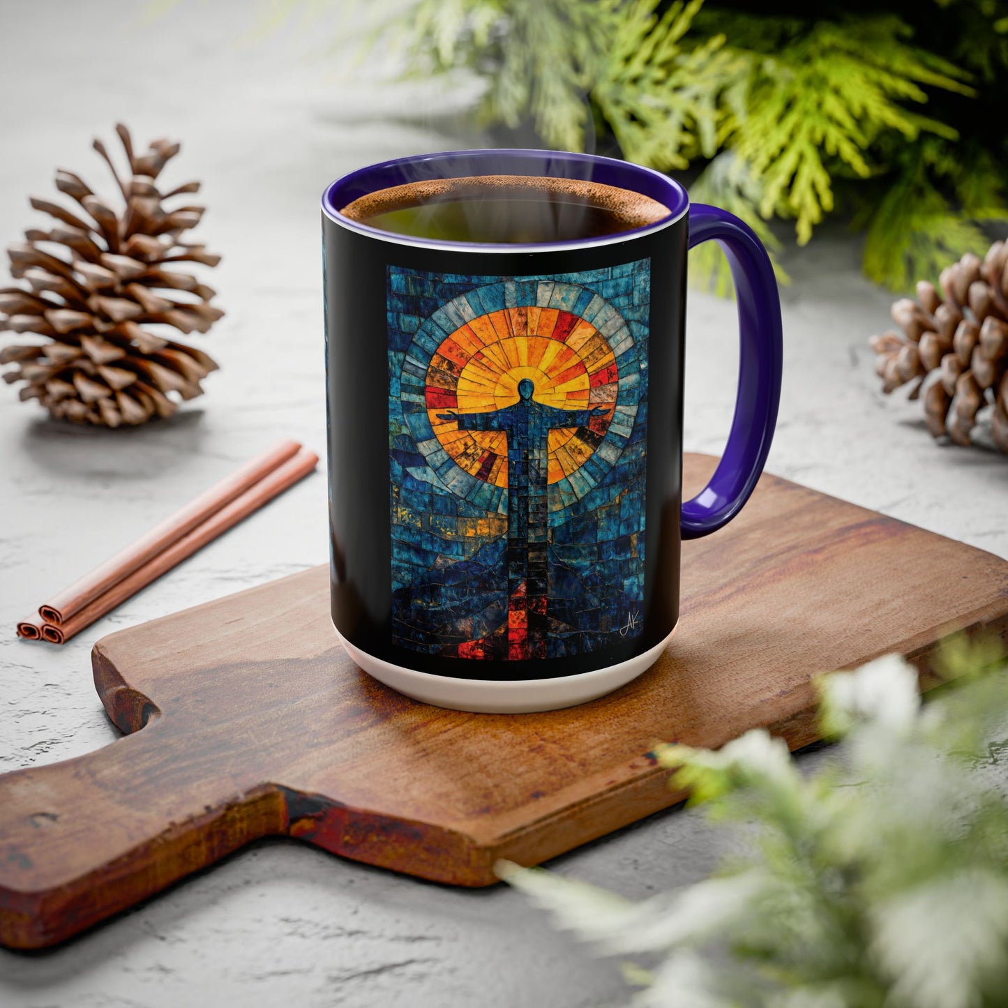 "Alpha and Omega - Revelation 22:13", Colorful Mugs (11oz, 15oz)