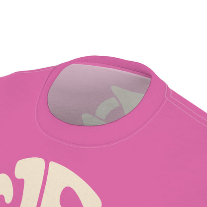 "Retro Jesus", Unisex T-shirt (Rosy Pink)