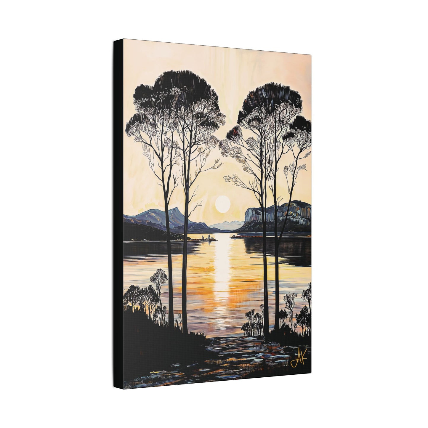 "Gentle Sound", Stretched Classic Canvas Fine Art Print
