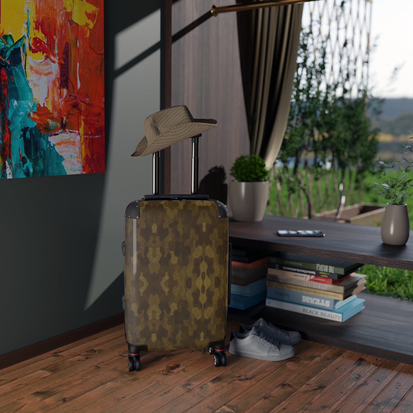 "Swamp Recon Camouflage", Pattern Art Suitcases