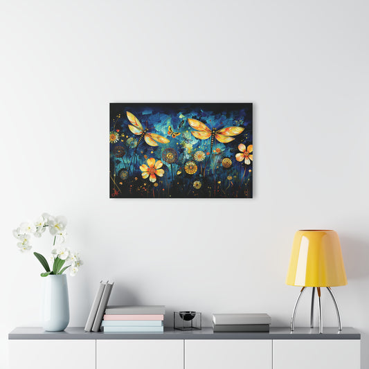 "Lucky Day Dragonflies", Fine Art Acrylic Wall Prints (French Cleat Hanging)