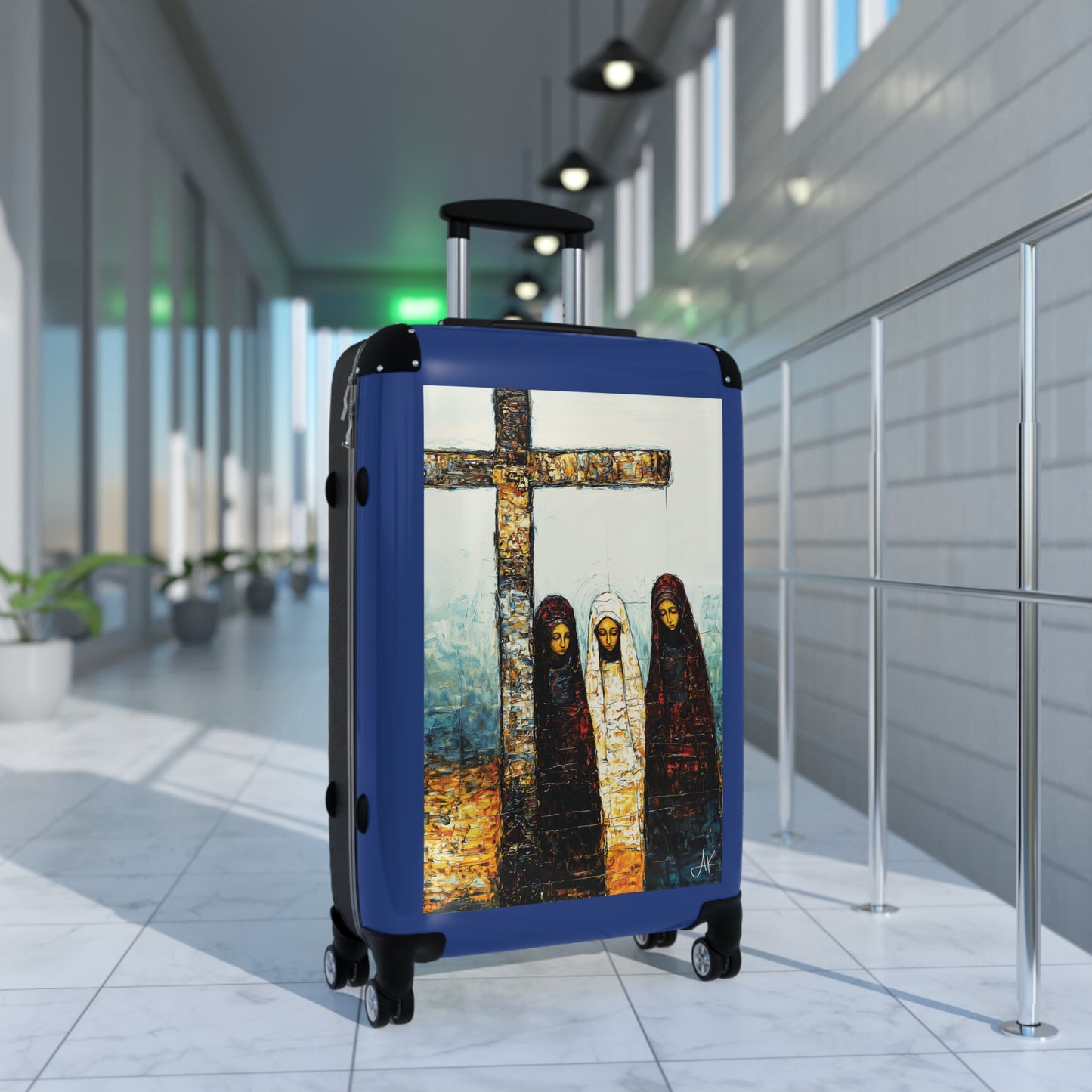 "At-the-Foot of the Cross - John 19:25", Suitcases (Dark Blue)