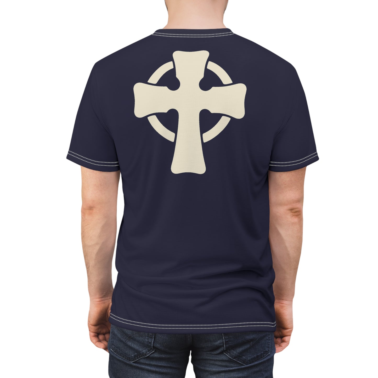 "Retro Jesus", Unisex T-shirt (Black Violet)