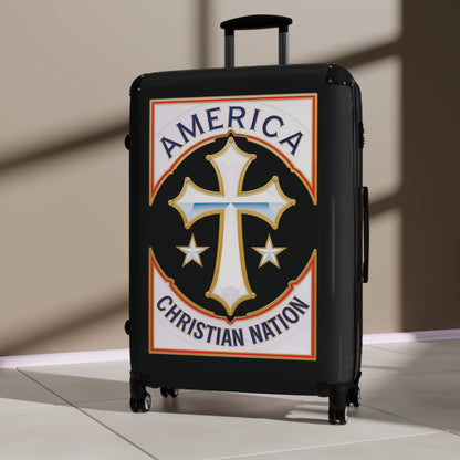 "America Christian Nation" #21 Suitcases (Pitch Black)