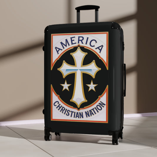 "America Christian Nation" #21 Suitcases (Pitch Black)