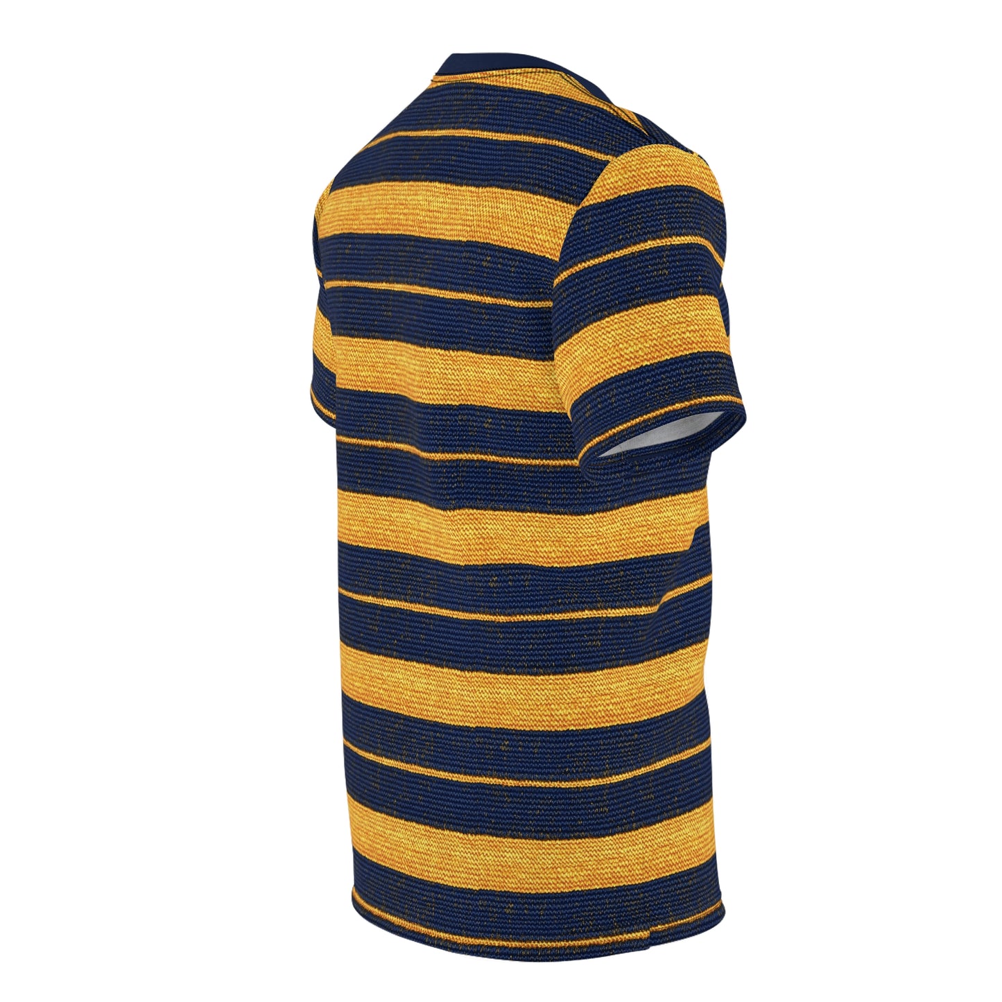 "Golden Ensign", Unisex Tee (Ensign Blue Collar)
