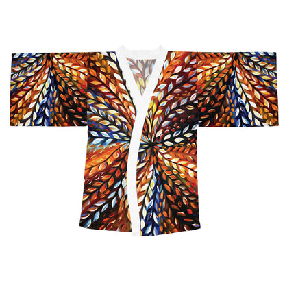 "Micro Beauty", Long Sleeve Kimono Robe