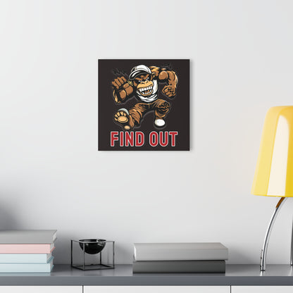 "Find Out", Acrylic Wall Prints (French Cleat Hanging) (Licorice Black)
