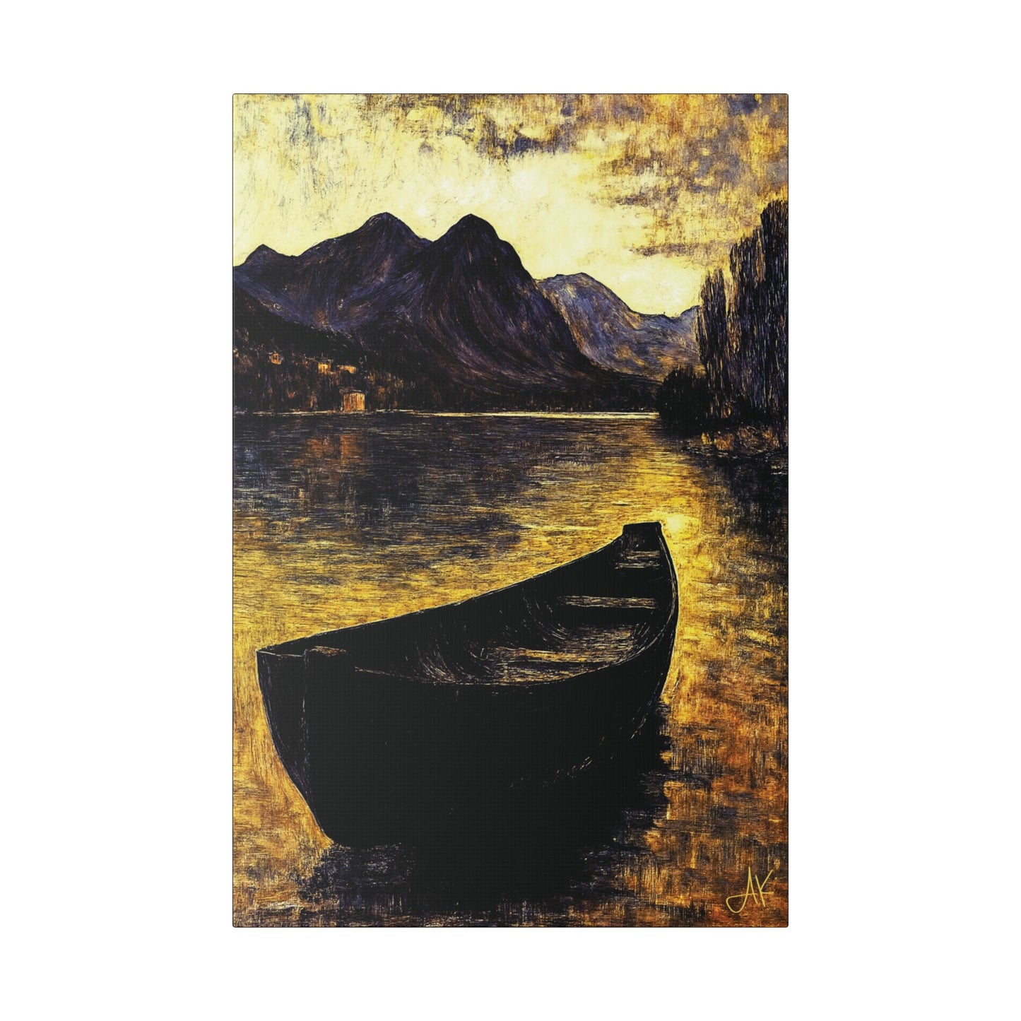"By Oar and Tide - Ancient Gaelic Highways", Stretched Classic Canvas Fine Art Print