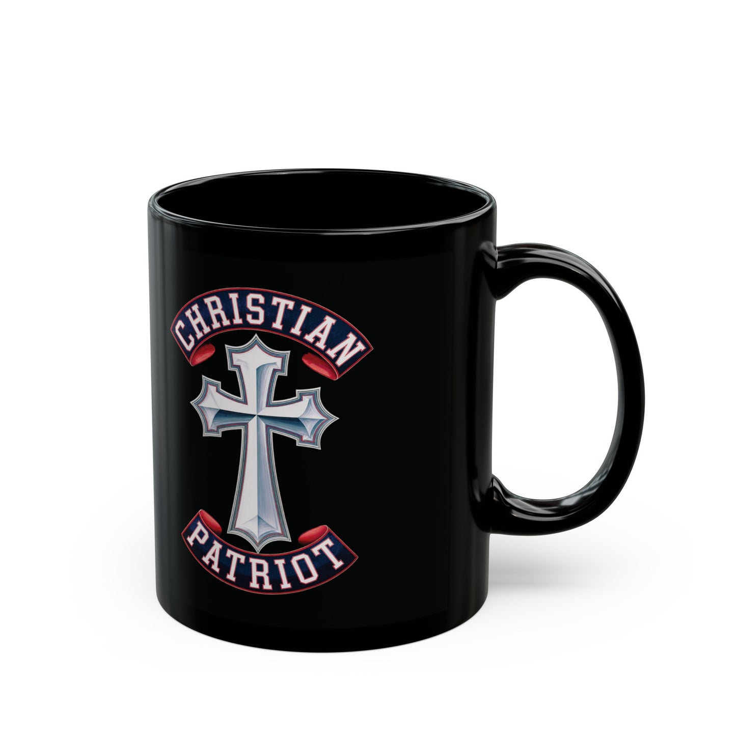 "Christian Patriot" #02, Black Mug (11oz & 15oz)