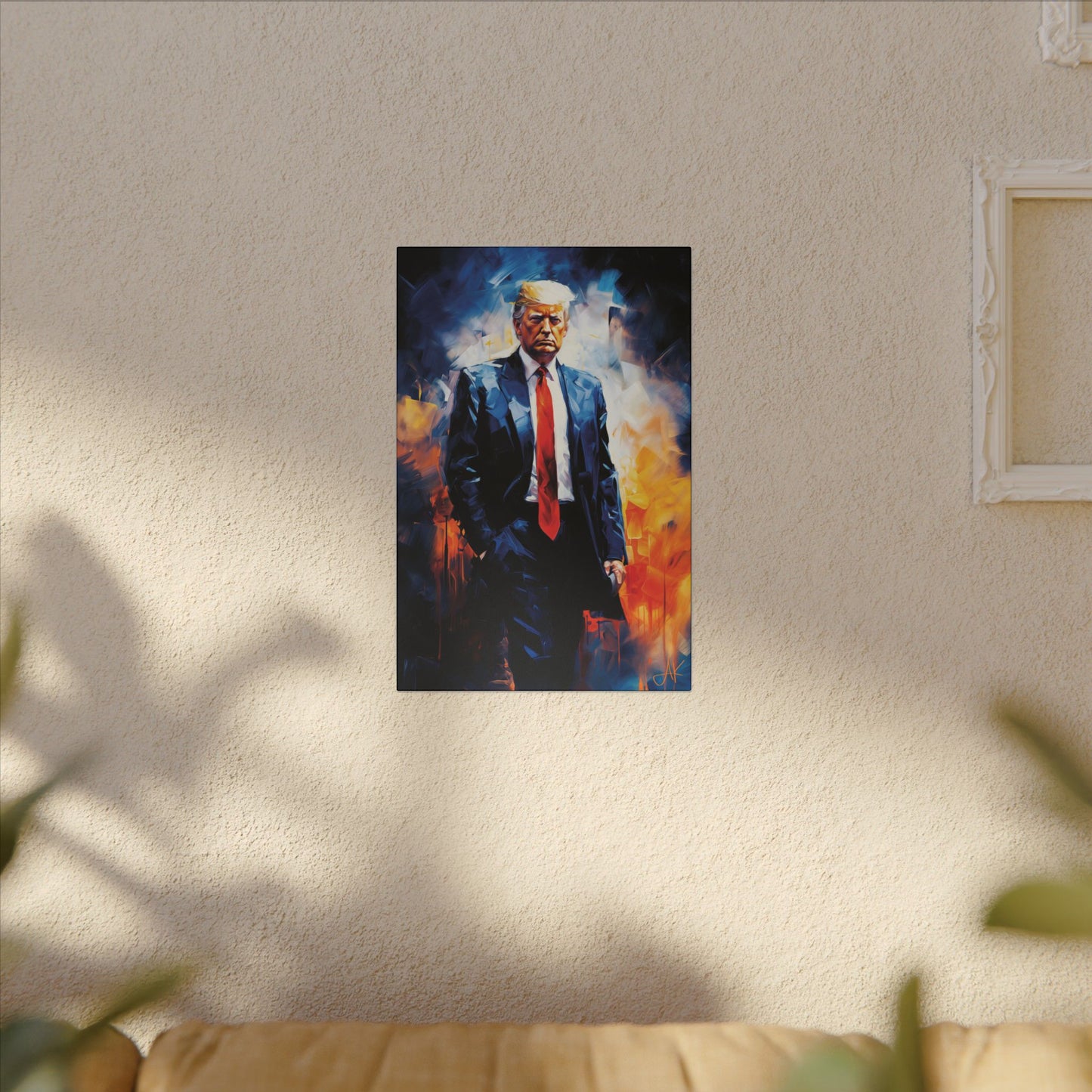 "Trump Portrait No. 22", Stretched Matte Canvas Fine Art Print