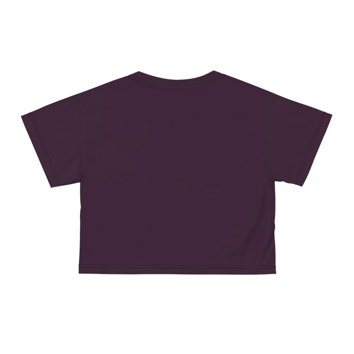 "Nazis were Socialists", Wearable Pattern Art Crop Tee (Synallactida Purple)