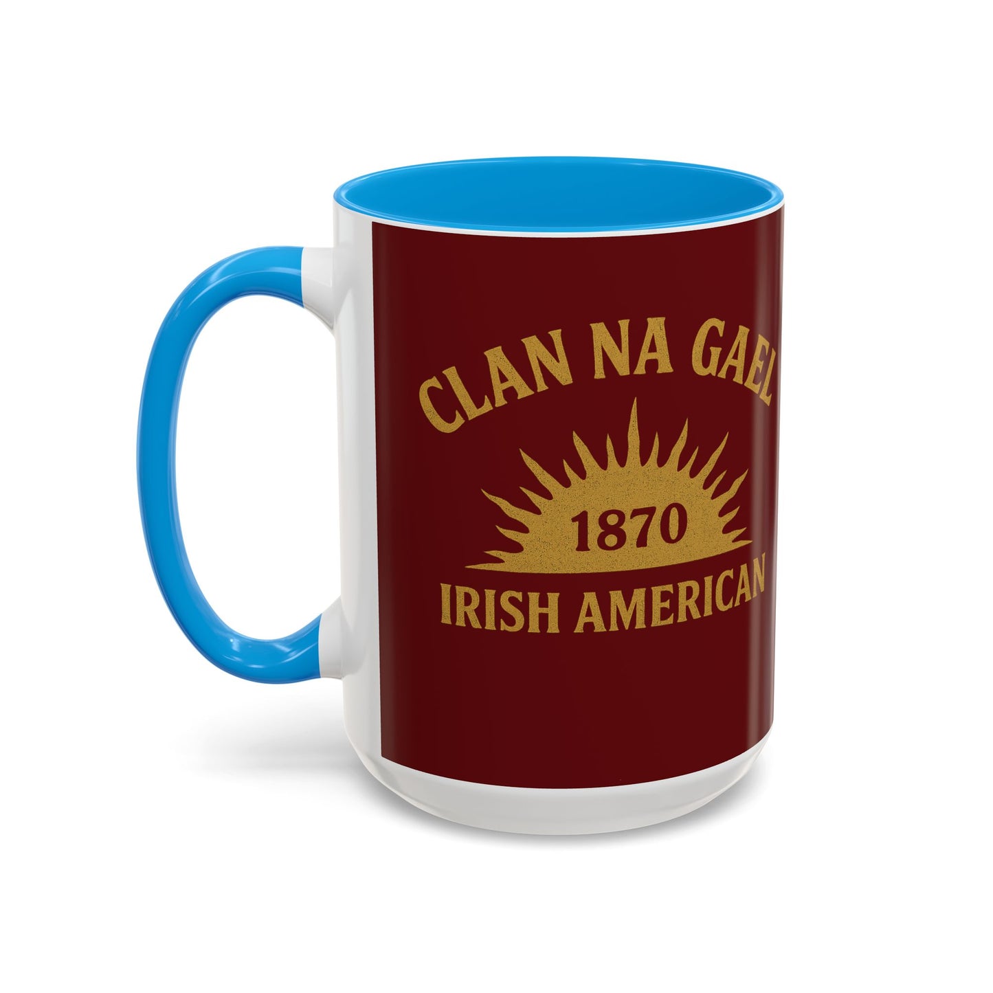 "Clan na Gael - Irish American", Colorful Mugs (11oz, 15oz) (Palladius Red)