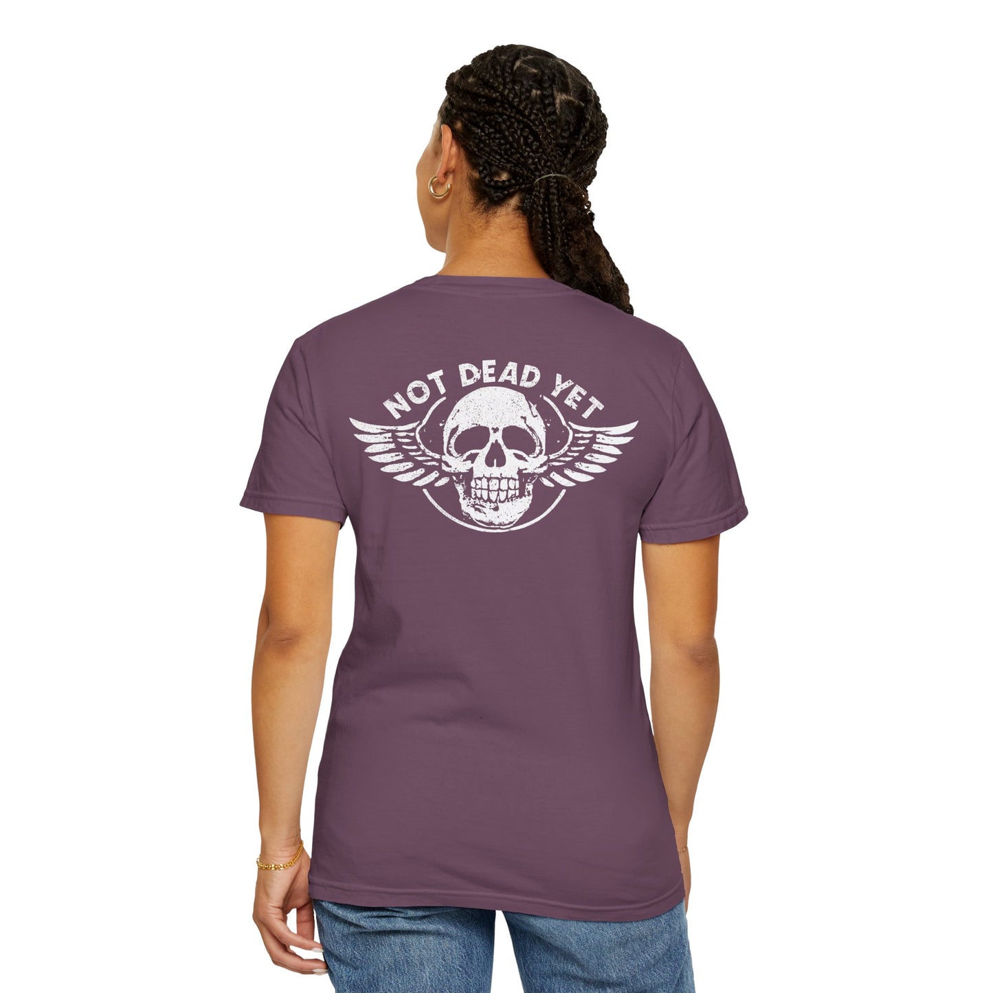 "Not Dead Yet - Winged Skull", Unisex T-shirt