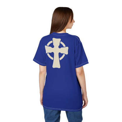 "Retro Jesus", Unisex T-shirt (Klein Blue)