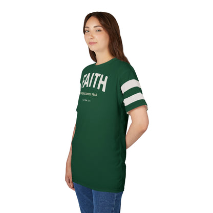 "Faith Overcomes Fear", Unisex Tee (Evergreen)