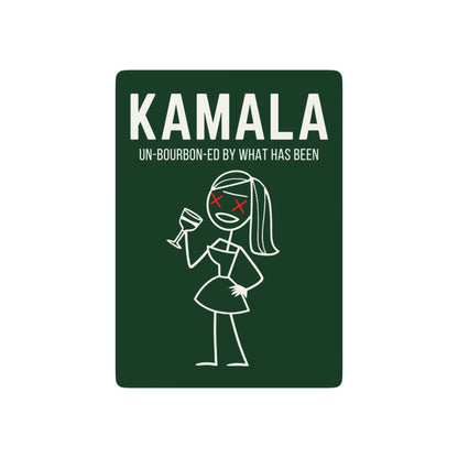 "KAMALA un-Bourbon-ed" #01, Political Playing Cards (Monsoon Green)