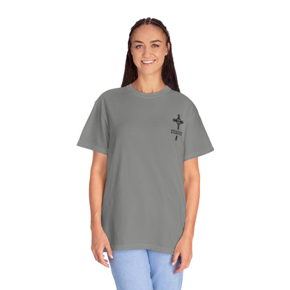 "Steadfast Cross in Black", Unisex T-shirt