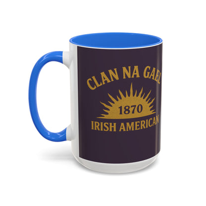 "Clan na Gael - Irish American", Colorful Mugs (11oz, 15oz) (Purple Verbena)