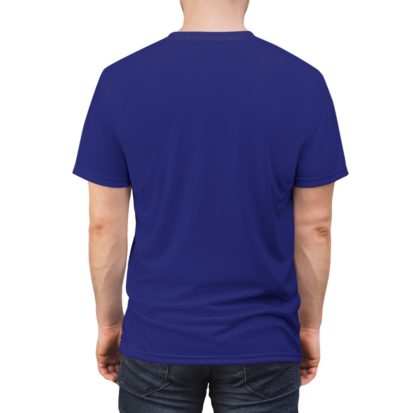 "Just Be Yourself", Unisex T-shirt (Eureka Flag Blue)