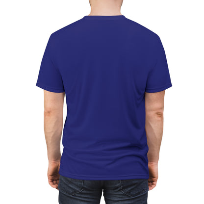"Just Be Yourself", Unisex T-shirt (Eureka Flag Blue)