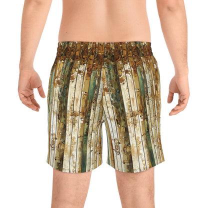 "Aspen Forest", Men's Mid-Length Swim Shorts