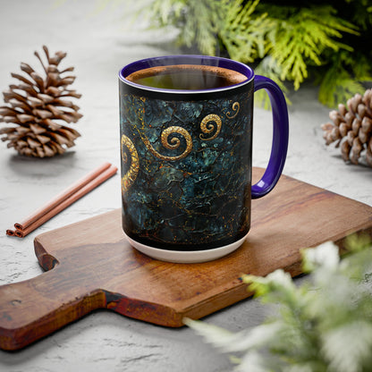 "From Stone to Savior's Light", Colorful Mugs (11oz, 15oz)