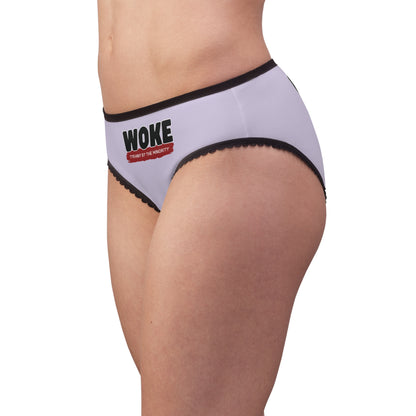 "Woke - Tyranny by the Minority", Women's Briefs (Zesty Lilac)