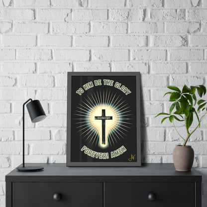 "Romans 11:36", Framed Paper Poster