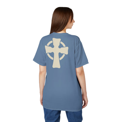 "Retro Jesus", Unisex T-shirt (Faded Denim)