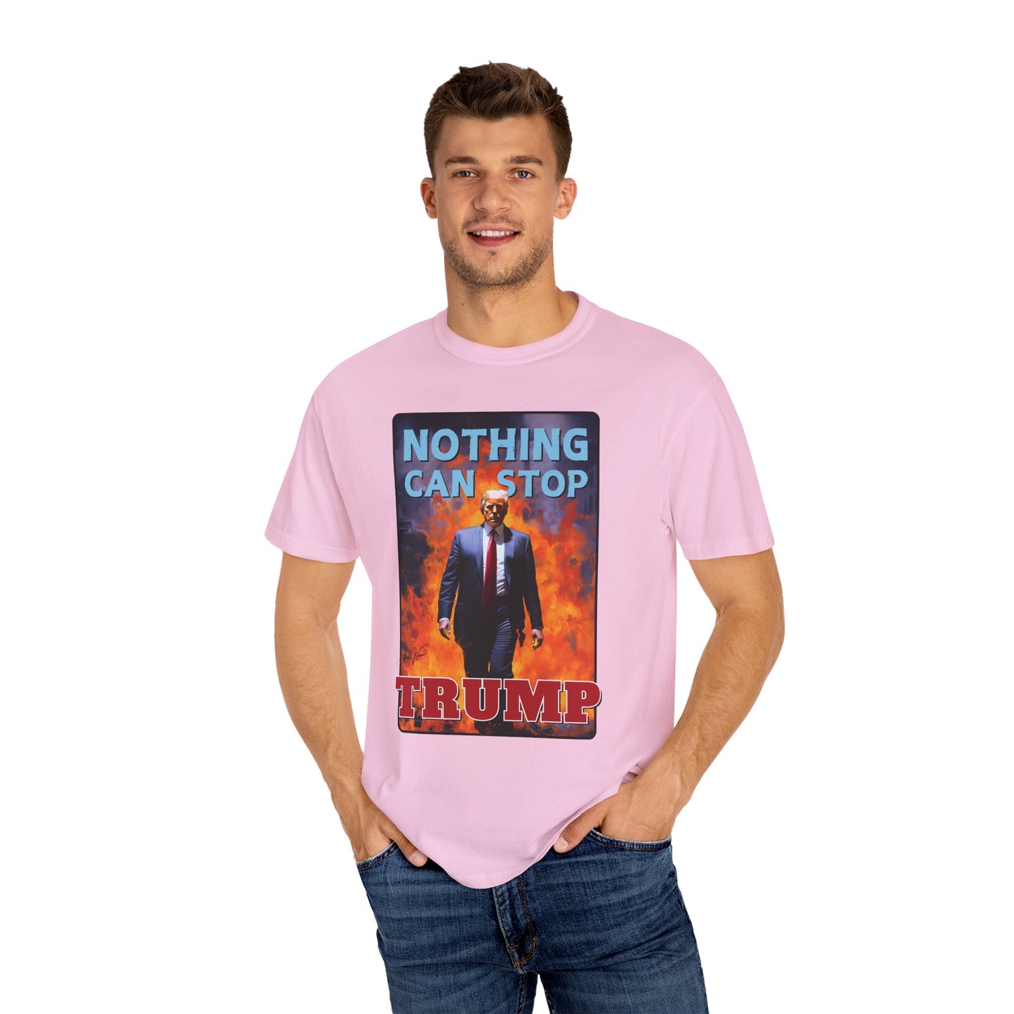 "Nothing Can Stop Trump", Unisex T-shirt (Light Colors)