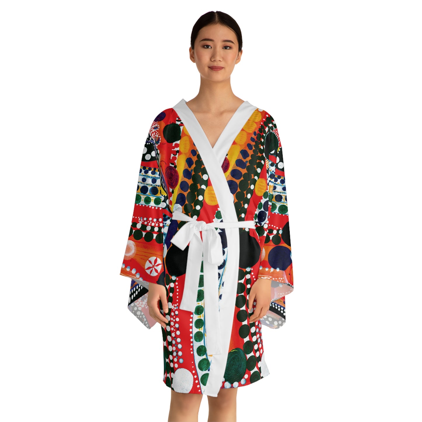 "Abstract 71", Long Sleeve Kimono Robe