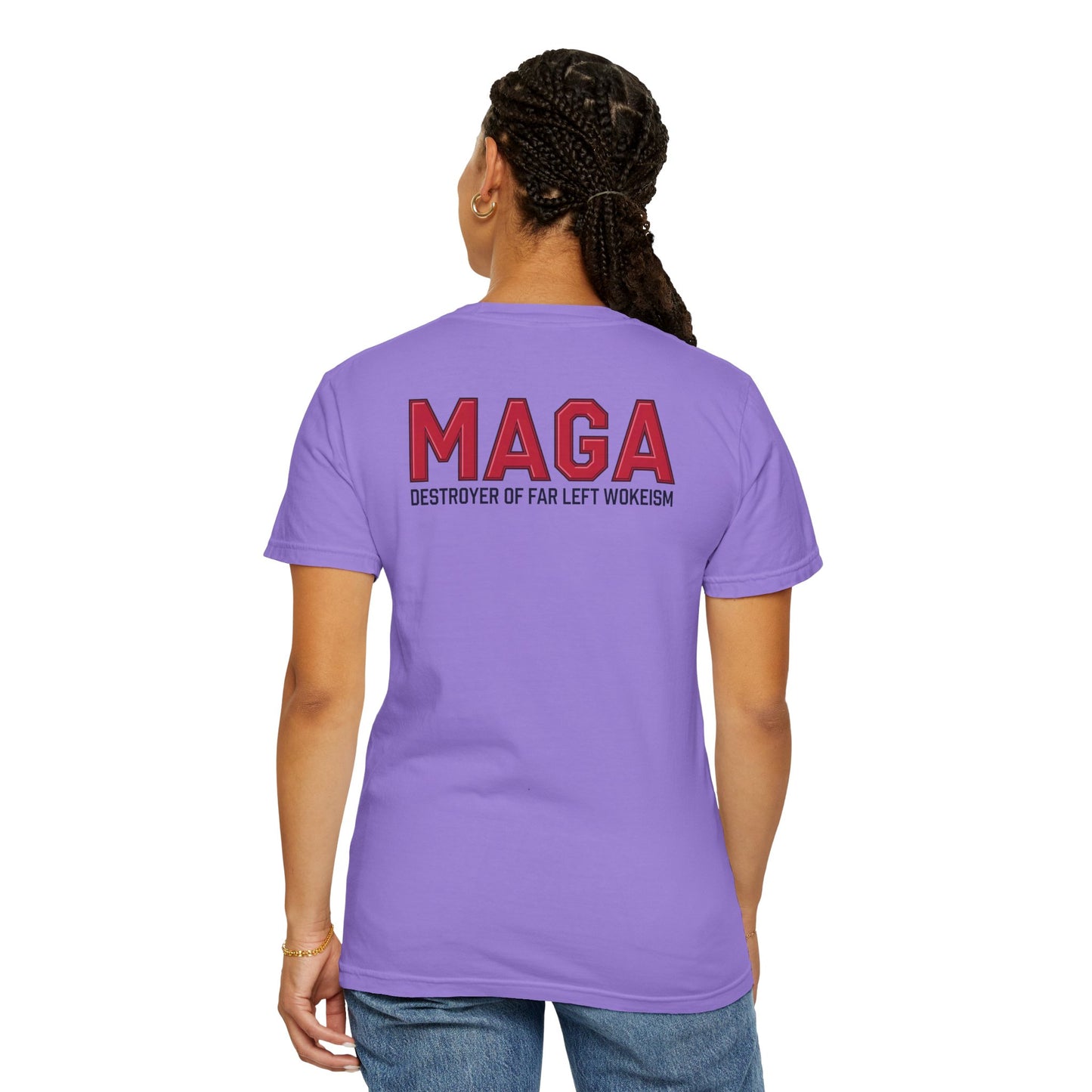 "MAGA - Destroyer of Far Left Wokeism", Unisex T-shirt
