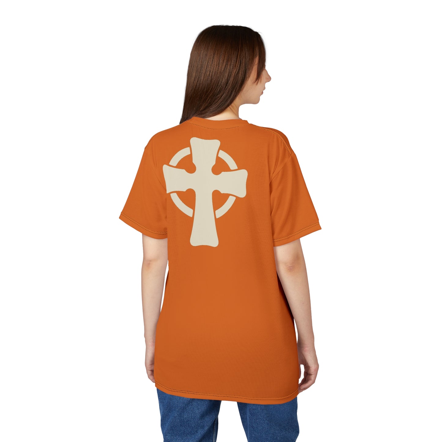 "Retro Jesus", Unisex T-shirt (Mango Tango)