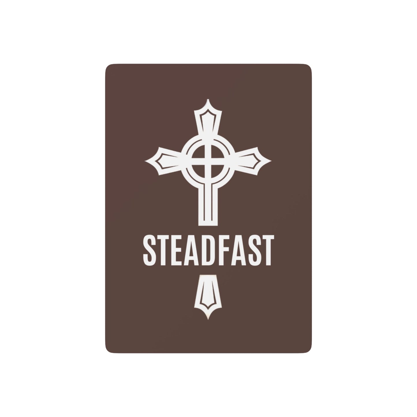 "Steadfast Cross", Christian Playing Cards (Zanzibar Brown)