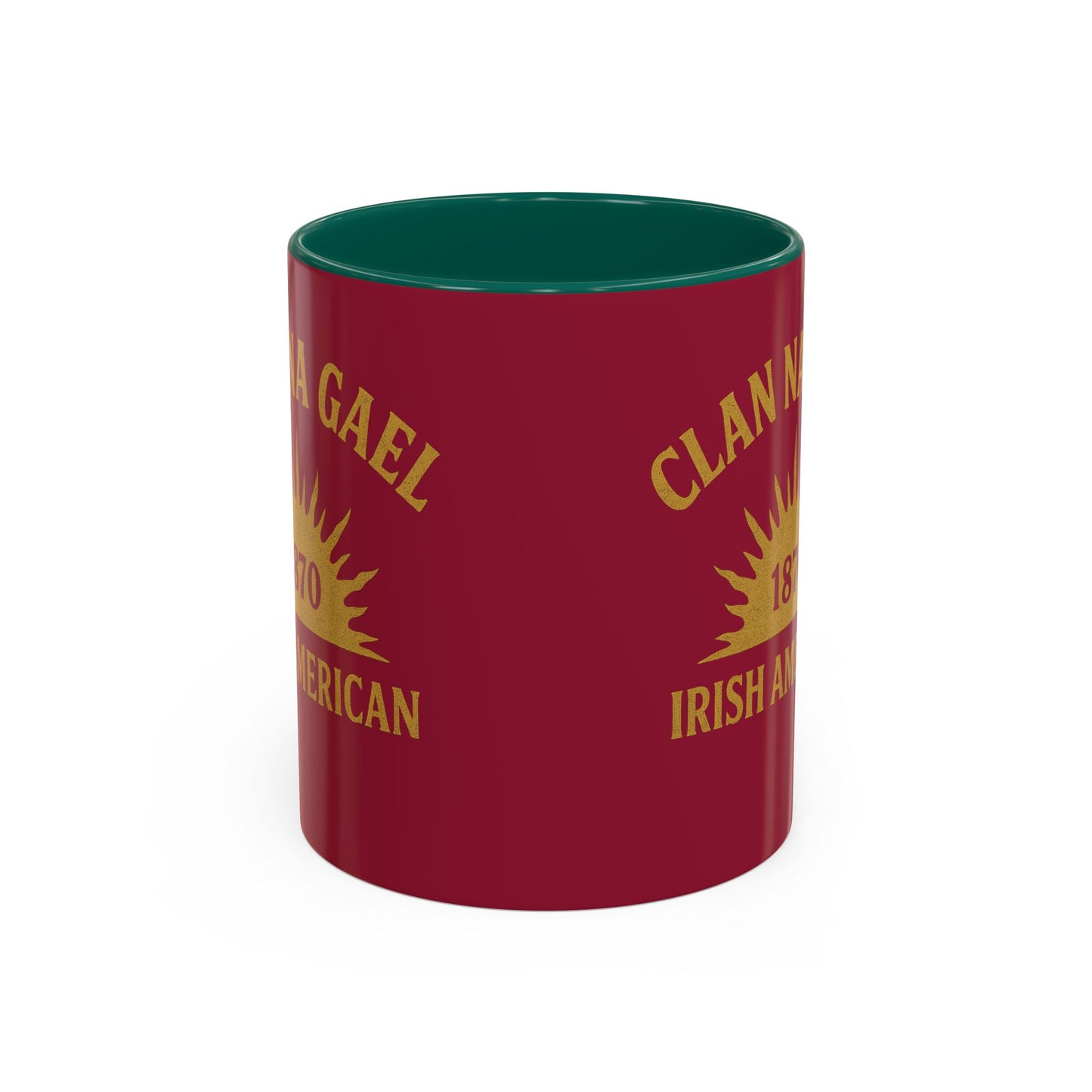 "Clan na Gael - Irish American", Colorful Mugs (11oz, 15oz) (Fénechas Red)