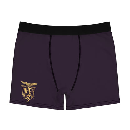 "MAGA Restoring the Republic" #02, Men's Boxer Briefs (Purple Nights)