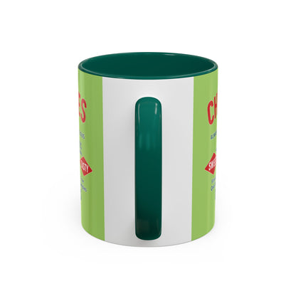 "Delicious Cherries", Colorful Mugs (11oz, 15oz) (Orchard Lime)