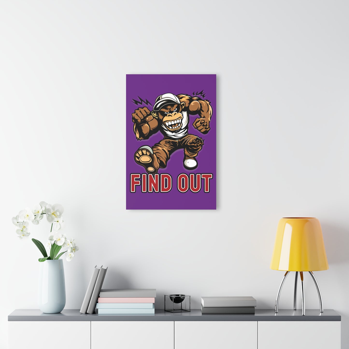 "Find Out", Acrylic Wall Prints (French Cleat Hanging) (Vesper Violet)