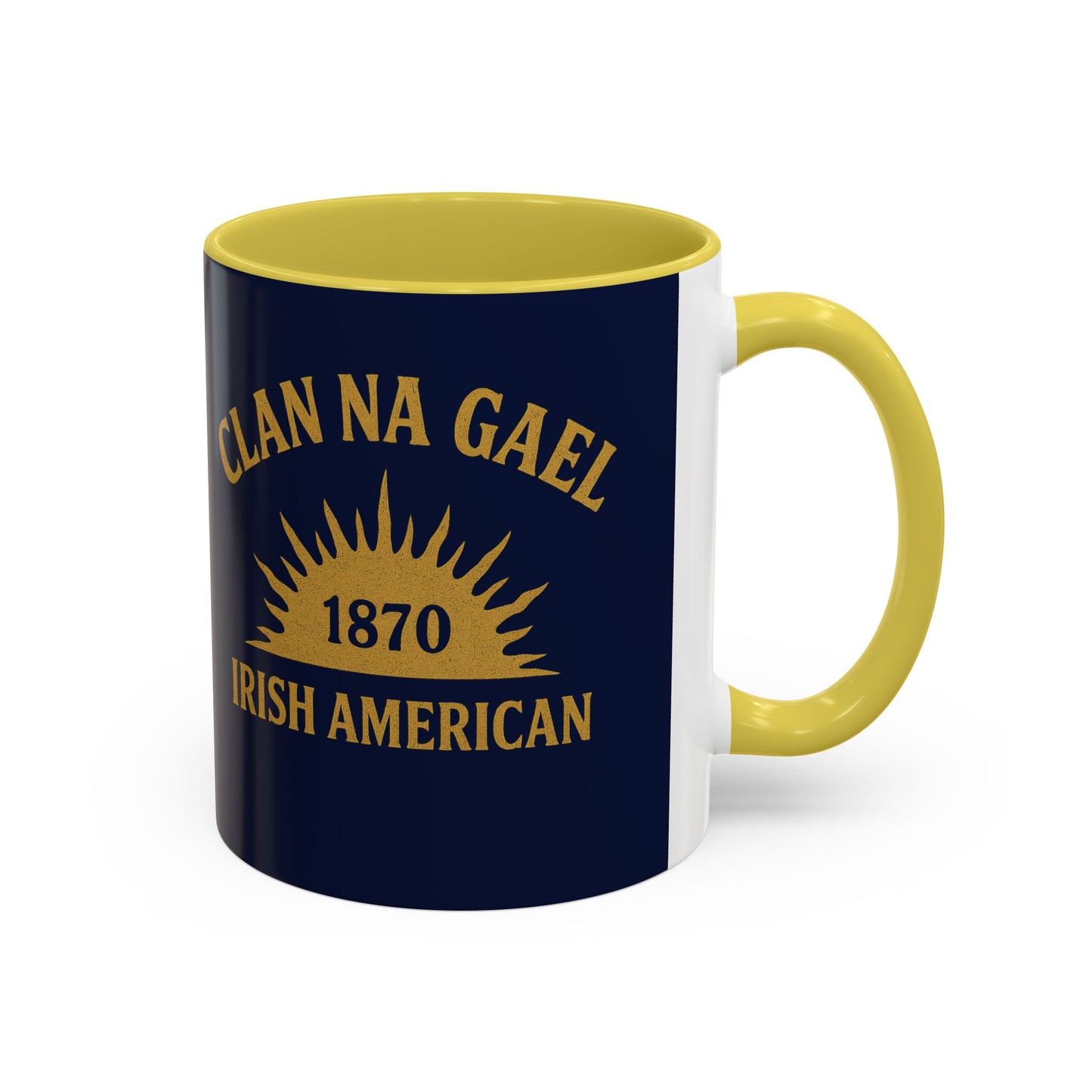 "Clan na Gael - Irish American", Colorful Mugs (11oz, 15oz) (Mariana Blue)
