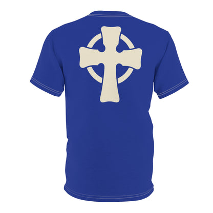 "Retro Jesus", Unisex T-shirt (Klein Blue)