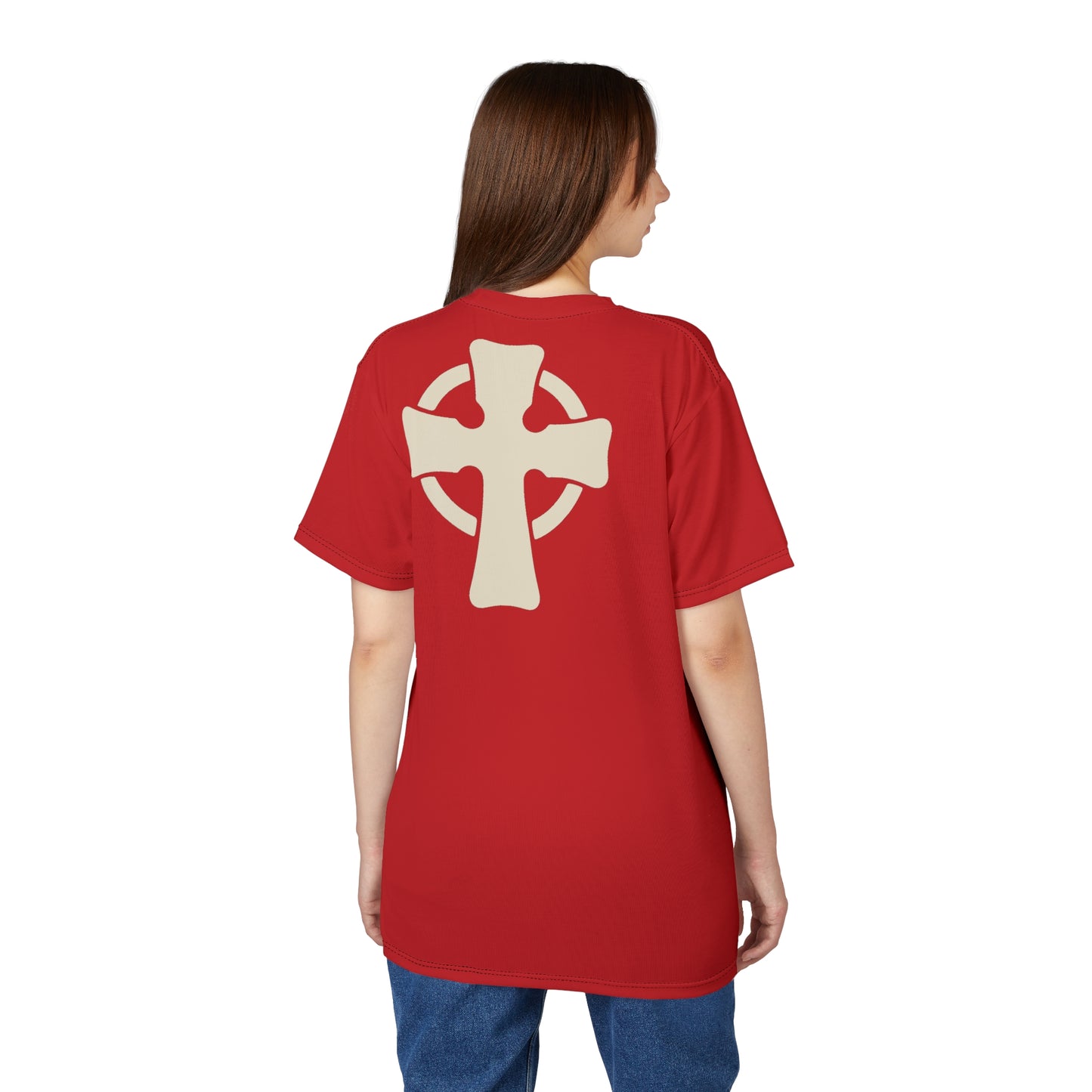 "Retro Jesus", Unisex T-shirt (Uist Red)