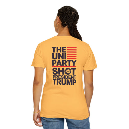 "The Uniparty Shot President Trump" #01, Unisex T-shirt