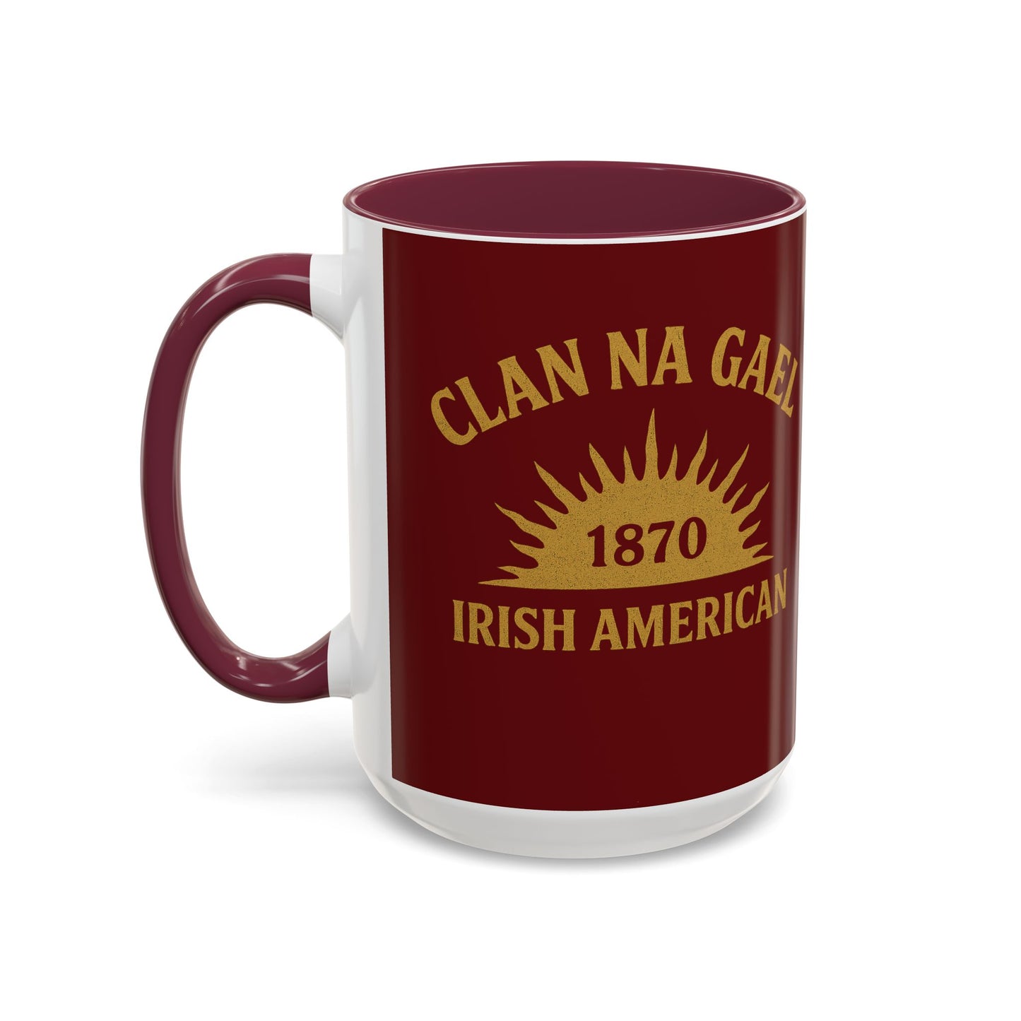 "Clan na Gael - Irish American", Colorful Mugs (11oz, 15oz) (Palladius Red)
